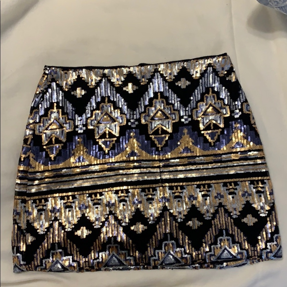 Sequin Pattern Skirt